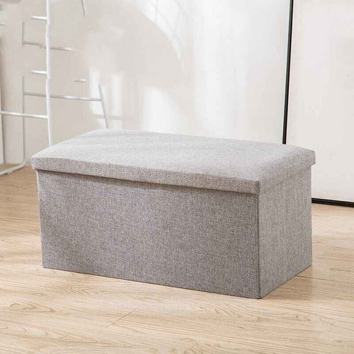 Foldable Storage Ottoman – Toy Storage Box & Foot Stool